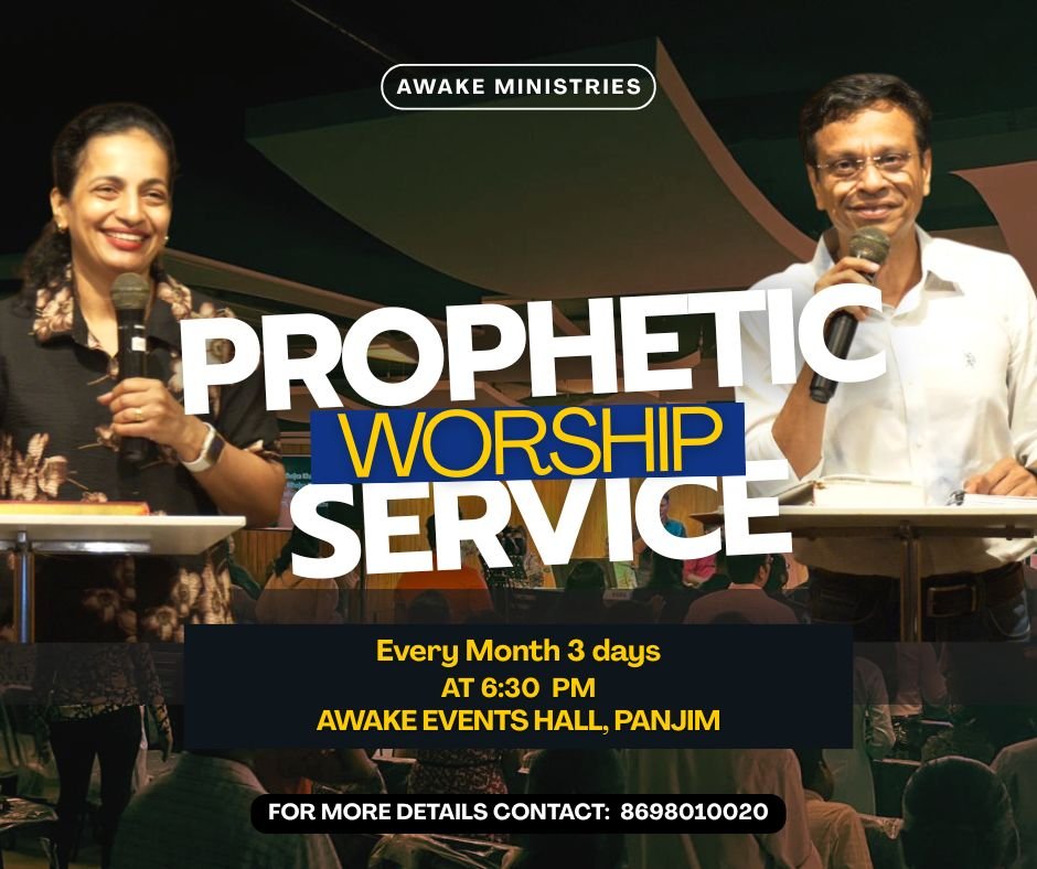 blue & white minimalist sunday worship night schedule facebook post