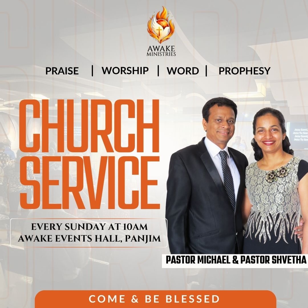 orange and black illustrated sunday service instagram post